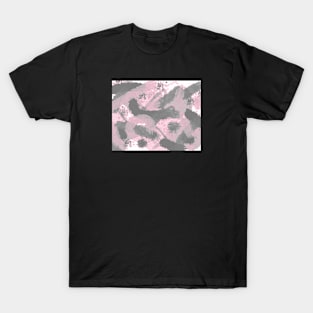 Demigirl Pride Abstract Textural Layered Paint T-Shirt